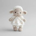 Handmade Crochet Sheep Toy in White Dress