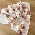 Handmade Crochet Newborn Sleeping Mate Butterfly Gift Set (5pc) – Baby Shower Gift