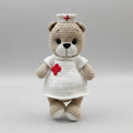 Handmade Crochet Nurse Teddy Bear Toy
