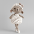 Handmade Crochet Sheep Doll Toy